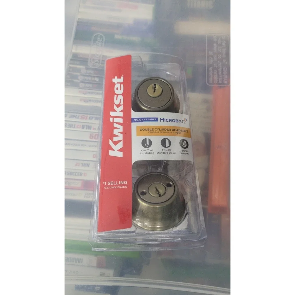Kwikset 665 Polished Brass Double Cylinder Deadbolt Door Lock SAME KEYS‎